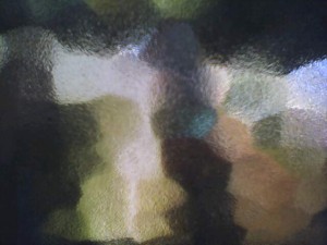 View through frosted glass